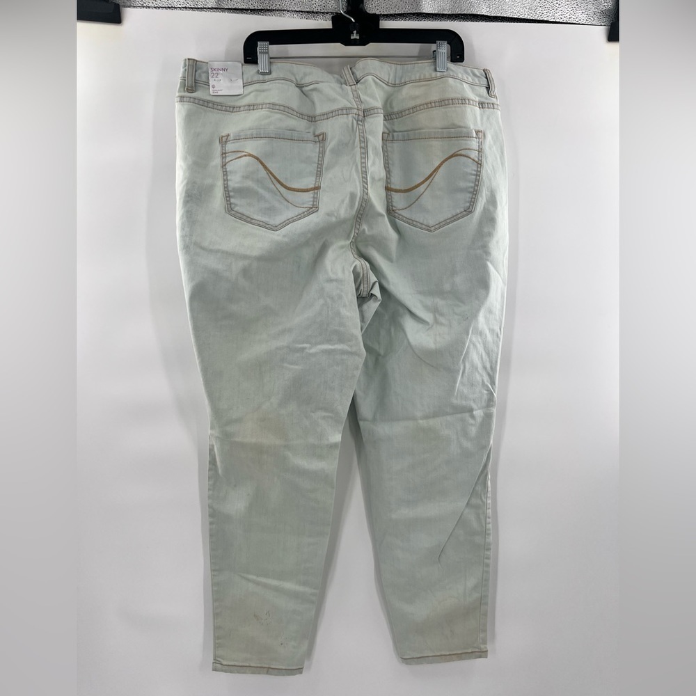 Lane Bryant grey washed skinny jeans size 22 - Picture 8 of 12